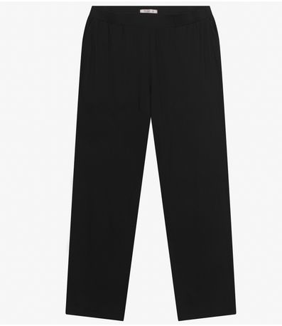 Calça Feminina Plus Size Em Molecotton Secret Glam Preto