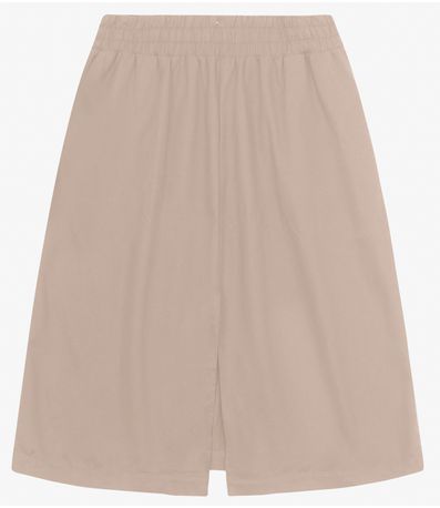 Saia Midi Plus Size Secret Glam Marrom