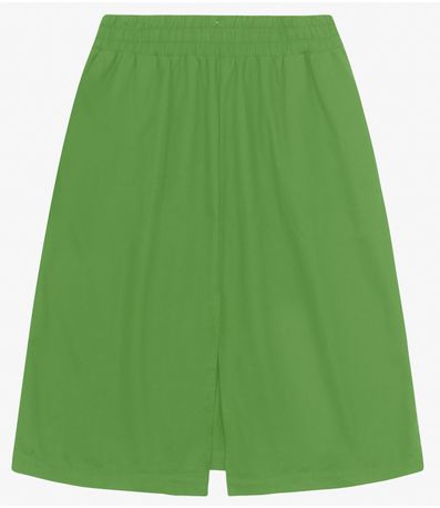 Saia Midi Plus Size Secret Glam Verde