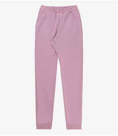 Calça Feminina em Moletom Rovitex Rosa