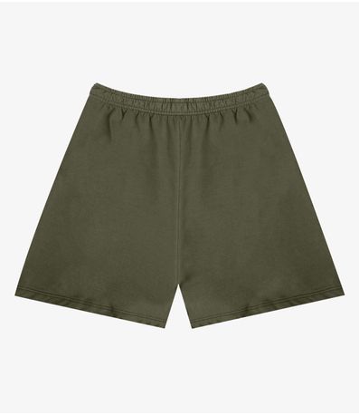 Shorts Feminino Moletinho Infinita Cor Verde