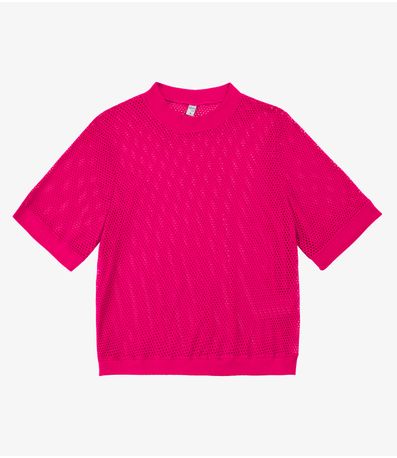 Blusa Feminina Malha Screen Infinita Cor Rosa
