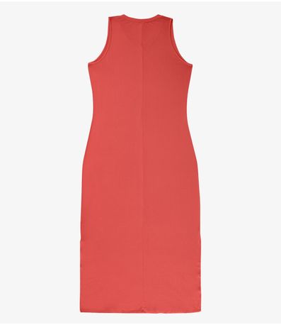 Vestido Longo Plus Size Infinita Cor Laranja