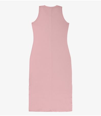 Vestido Longo Plus Size Infinita Cor Rosa