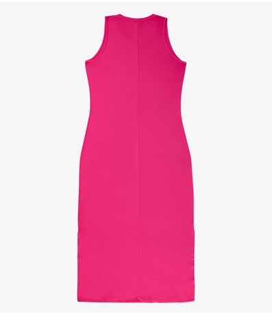 Vestido Longo Plus Size Infinita Cor Rosa