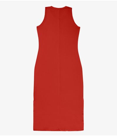 Vestido Longo Plus Size Infinita Cor Laranja