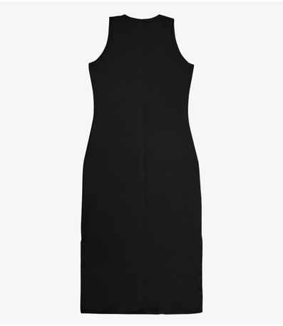 Vestido Longo Plus Size Infinita Cor Preto