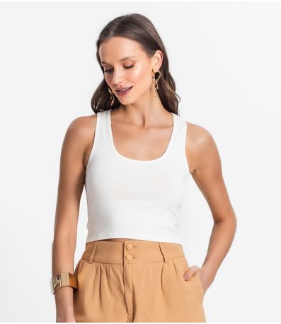 Regata De Cotton Leve Feminino Endless Bege