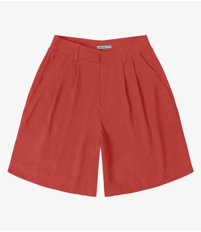 Bermuda Feminina Com Bolsos Endless Marrom