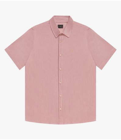 Camisa Masculina Manga Curta Diametro Rosa