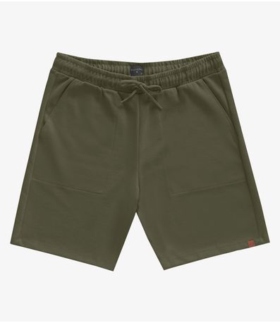 Bermuda Masculino De Moletinho Piquê Diametro Verde