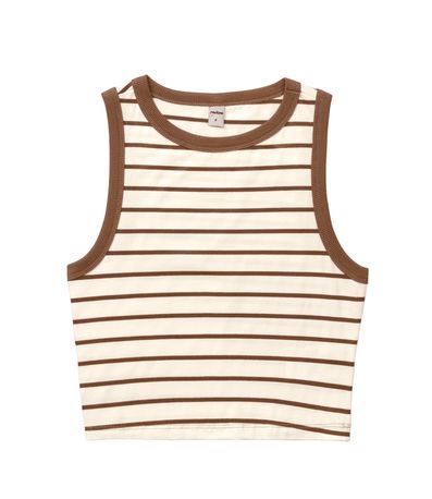 Regata Feminina em Cotton Leve Rovitex Marrom