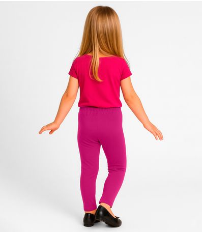 Legging Feminina Infantil Infinita Cor Rosa