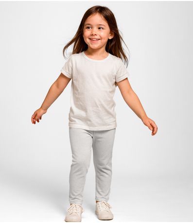 Legging Feminina Infantil Infinita Cor Bege
