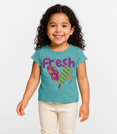 Blusa Infantil Menina Infinita Cor Verde