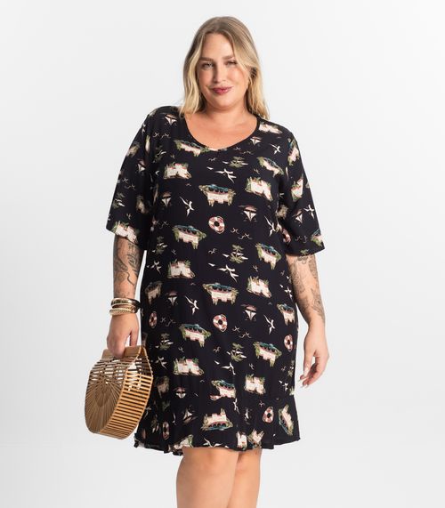 Vestido Curto Secret Glam Preto