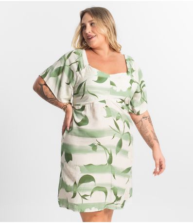 Vestido Curto Ciganinha Secret Glam Verde