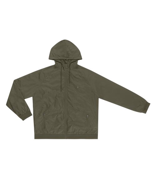 Jaqueta Masculina Plus Size Com Capuz Diametro Verde