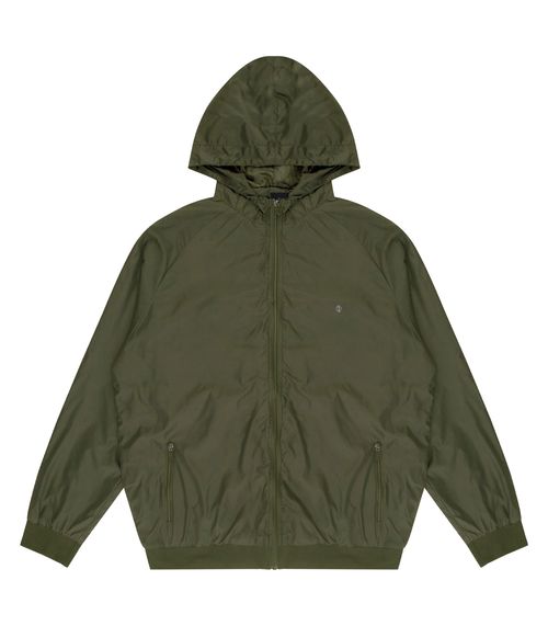 Jaqueta Masculina Plus Size Com Capuz Diametro Verde