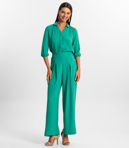 Calça Reta Feminina Rovitex Verde