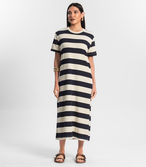 Vestido Super Midi Rovitex Azul