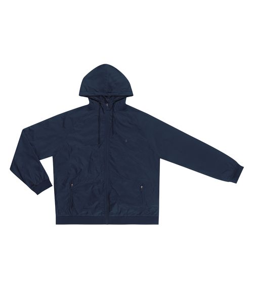Jaqueta Masculina Plus Size Com Capuz Diametro Azul