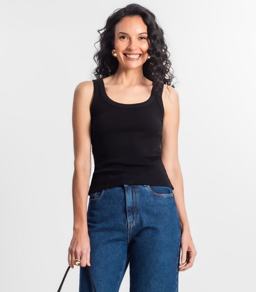 Regata Feminina Básica Select Preto