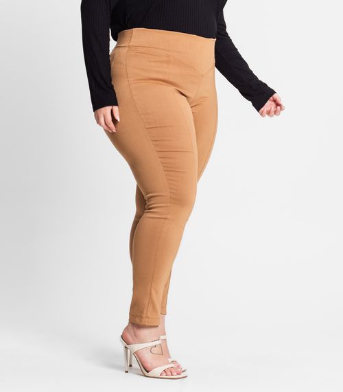 Legging Feminina Bengaline Plus Size Secret Glam Marrom