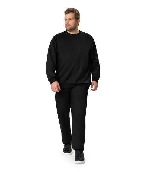 Camiseta Masculina Plus Size Manga Longa Diametro Preto