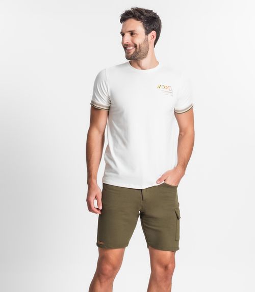 Bermuda Masculina Em Moletom Diametro Verde