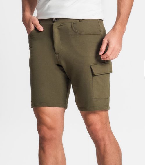 Bermuda Masculina Em Moletom Diametro Verde