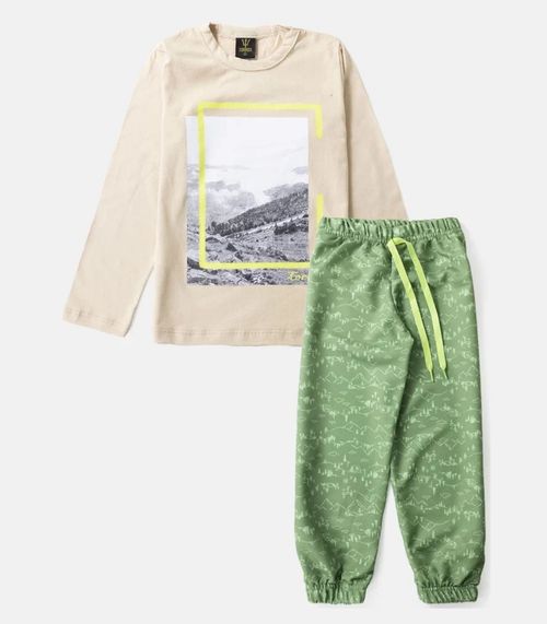 Conjunto Infantil Menino Meia Estação Torrox Bege