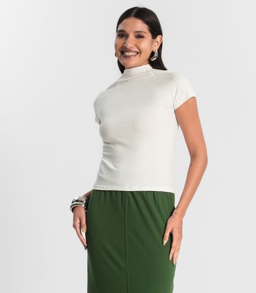 Blusa Feminina Cotton Rovitex Bege