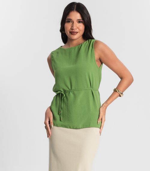 Regata Feminina com Amarração Rovitex Verde