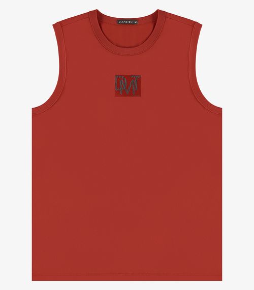 Machão Masculino em Meia Malha Diametro Vermelho