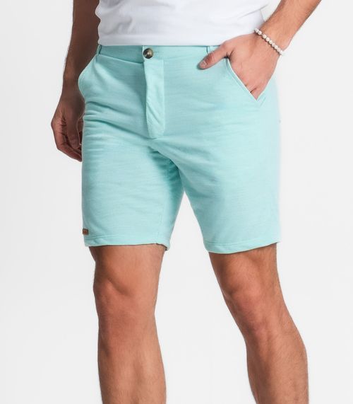 Bermuda Em Moletinho Linho Masculina Diametro Azul