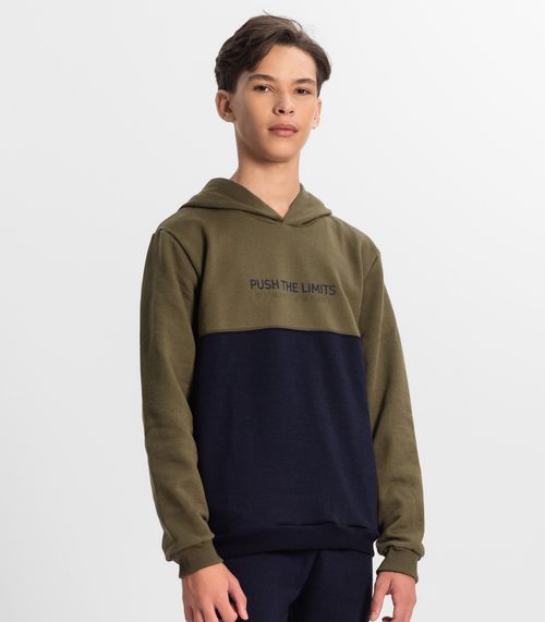 Moletom Juvenil Masculino Com Capuz Minty Verde