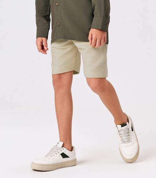 Bermuda Infantil Menino Gorgurinho Trick Nick Bege