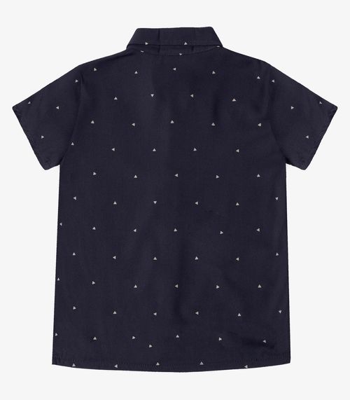 Camisa Infantil Menino Gola Dupla Trick Nick Azul