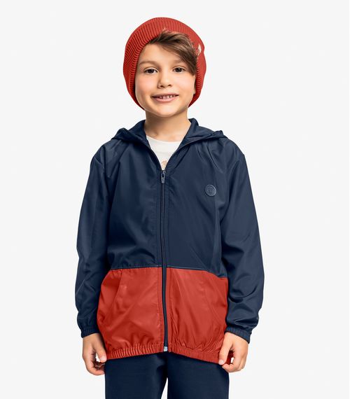 Jaqueta Infantil Menino Com Capuz Trick Nick Azul