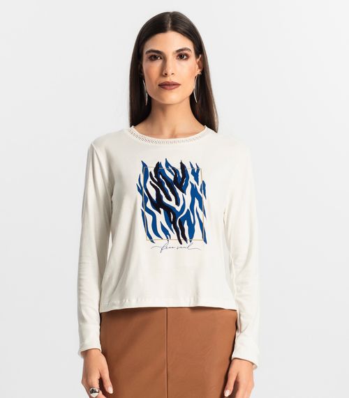 Blusa Manga Longa Endless Bege