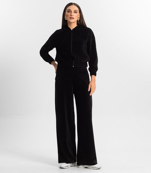 Calça com Elástico Reta Plush Endless Preto