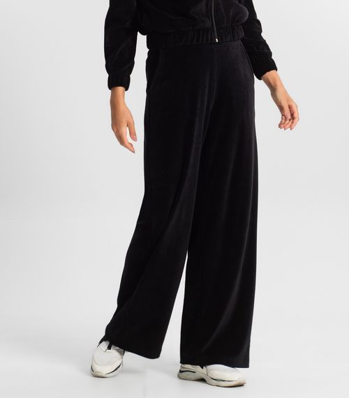 Calça com Elástico Reta Plush Endless Preto