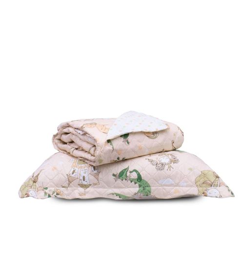 Kit Cobre Leito Casual Kids Solteiro Appel Rosa