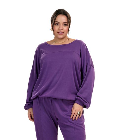 Blusao Ribana Duo Secret Glam Roxo