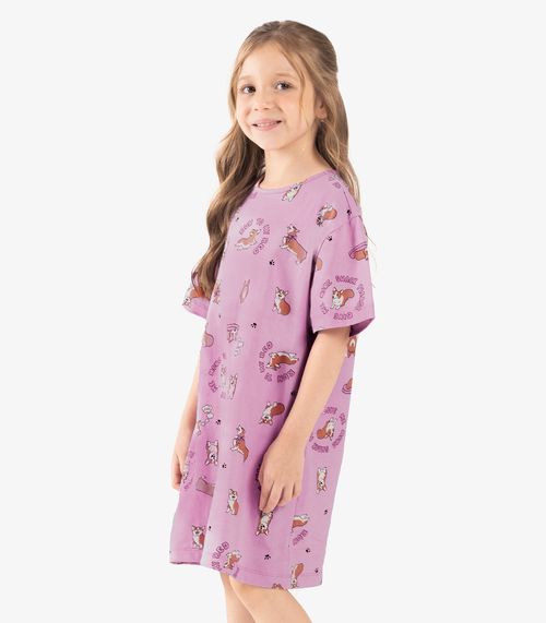 Camisola Infantil Feminina Meia Malha Rovi Kids Rosa