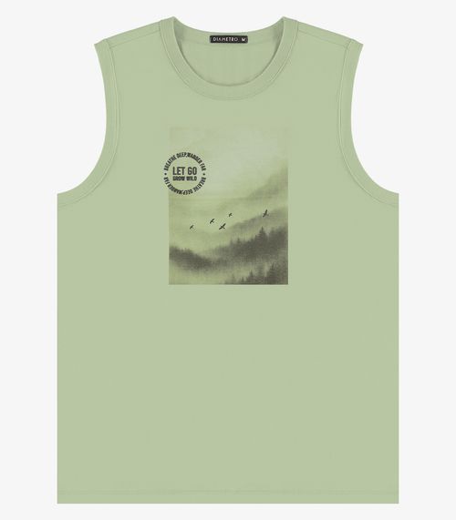 Machão Masculino Meia Malha Diametro Verde