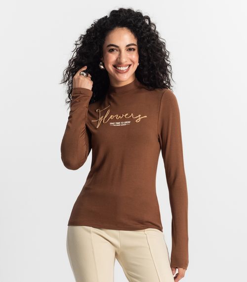 Blusa Feminina Rovitex Marrom