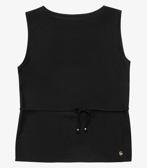 Regata Feminina com Amarração Rovitex Preto