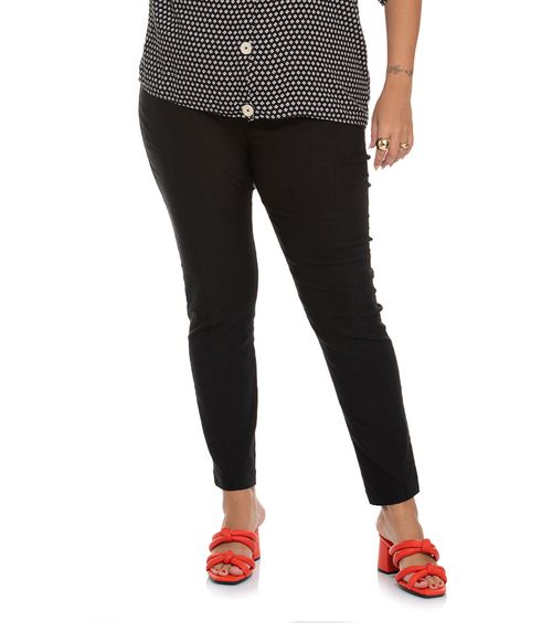 Legging Feminina Bengaline Plus Size Secret Glam Preto